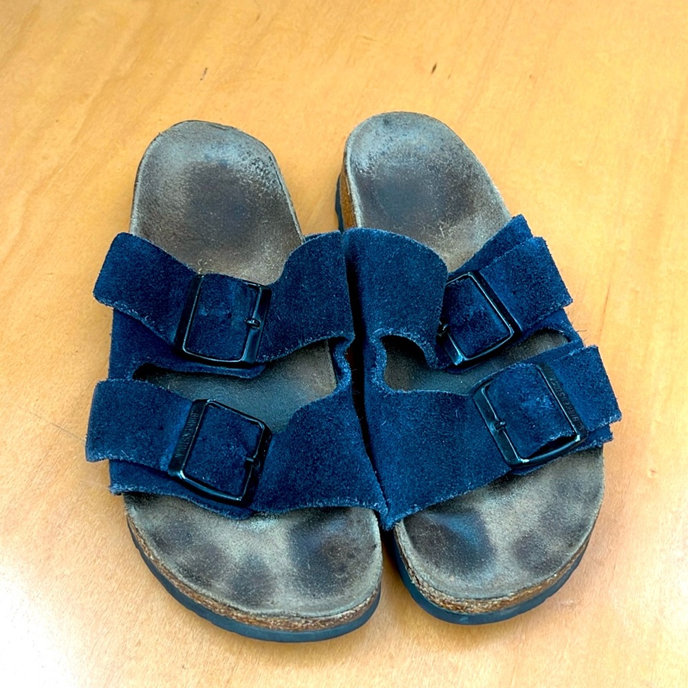 Birkenstock Arizona Navy Suede Size 35